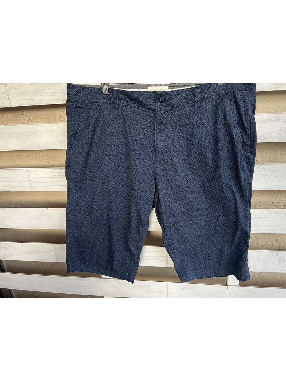 Tom Tailor Chino Mens 40 Bermuda Shorts Pockets Blue Summer Casual.